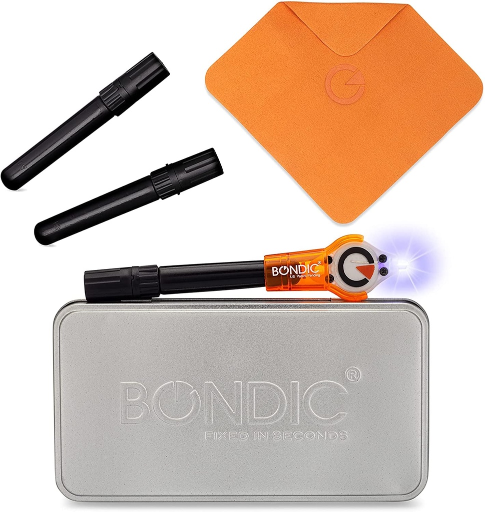 Bondic Pro UV Resin Kit Liquid Plastic Welding Kit, Plastic Repair for Home, Jewelry Glue Adhesive Epoxy Ultraviolet UV Glue for Glass Light