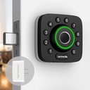 U-Bolt Pro Bluetooth Enabled Fingerprint and Keypad Smart Deadbolt + Bridge Wifi Adaptor, 6-In-1 Keyless Entry, Control Remotely via Smartphone, Fingerprint ID, Anti-Peep Code | Auto Unlock & Lock