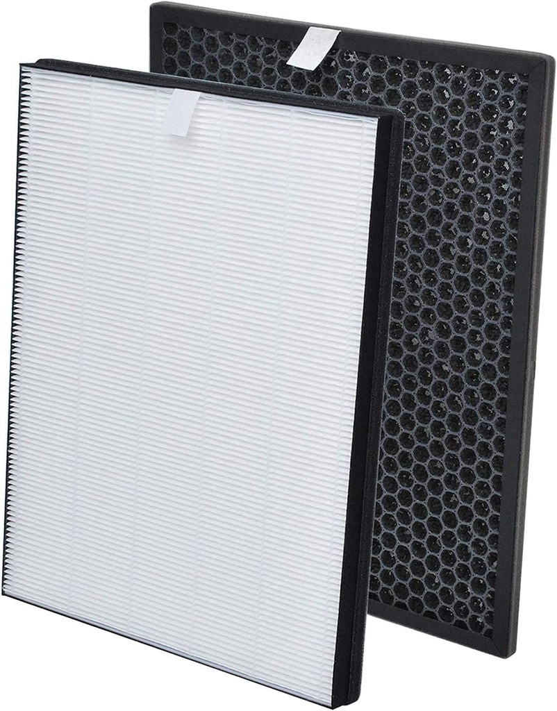 FY1413/40 Active Carbon & FY1410/40 HEPA Replacement Filter Set Compatible with Philips Air Purifier Series 1000 1000I, Replace AC1214 AC1215 AC1217 AC2729