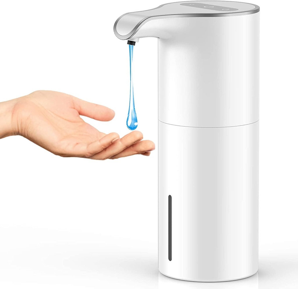 Automatic Soap Dispenser Electric Hands Free Spout Liquid Soap Dispenser Sanitizer Dispenser,Rechargeable USBC Touchless Sensor Hand Washer Liquid Dispensers 450Ml/15.37Oz with 2 Level Liquid Volume Suitable for Bathroom,Kitchen