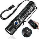 C2 Rechargeable LED Flashlights 2000 High Lumens, Pocket Flashlight with Power Bank, 7 Modes Flash Light, IP68 Waterproof Tactical Flashlight for Emergencies, Outdoor
