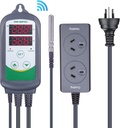 ITC-308 Wifi Digital Temperature Controller 220V Outlet Thermostat, 2-Stage, 2200W, W/Sensor Smart Thermostat Google Alexa IFTTT APP Support Remote Monitor Control