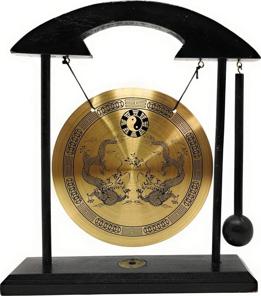 Zen Art Brass Feng Shui Desktop Gong by Asian Home