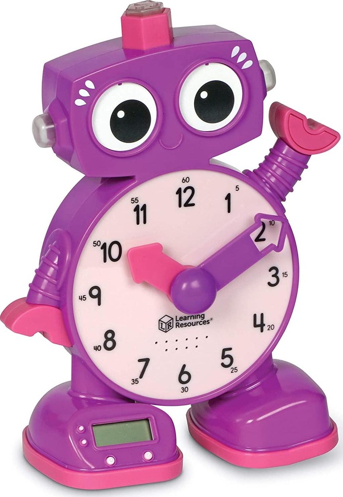 Learning Resources Tock The Learning Clock, Exclusive, Educational Talking Clock, Ages 3+, Purple (LSP2385AMZ)