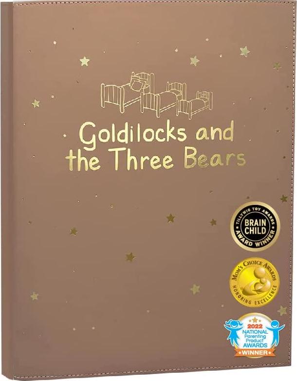 Cali's Books Goldilocks and The Three Bears Recordable Book for Children, Record,Save and Play Your Recordings for Years to Come. Keepsake Gift