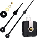 High Torque I Shaft Hands Quartz DIY Wall Clock Movement Mechanism with 9.1 Inch Long Spade Hand Battery Operated Repair Parts Replacement, 1/2 in Max Dial Thickness, 9/10 in Total Length