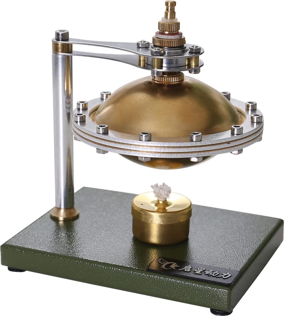 BISOFICE Hot Air Stirling Engine, Motor Model Steam Engine Kit, Unassembled Full Metal Physics Science Experiment Toy, Steam Heat Education Model Toy Kit for Adult Birthday Gift Toys