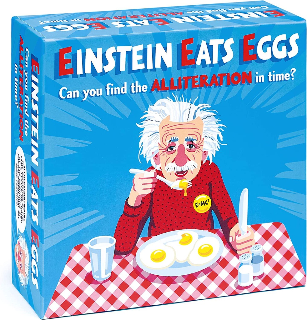 Einstein Eats Eggs: The Hilarious Fast-Talking Charades Game of Quick Minds and Mouths that Gets the Whole Family Laughing Party Games for Adults, Teens, Kids.