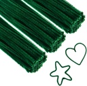 Craft Pipe Cleaners 300 PCS Green Chenille Stem 6MM x 12 INCH Twistable Stems Children s Bendable Sculpting Sticks for Crafts and Arts (Green)