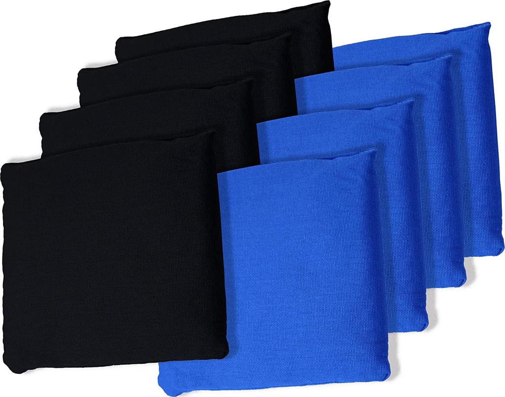 TG Cornhole Bags (Set of 8), Black/Blue