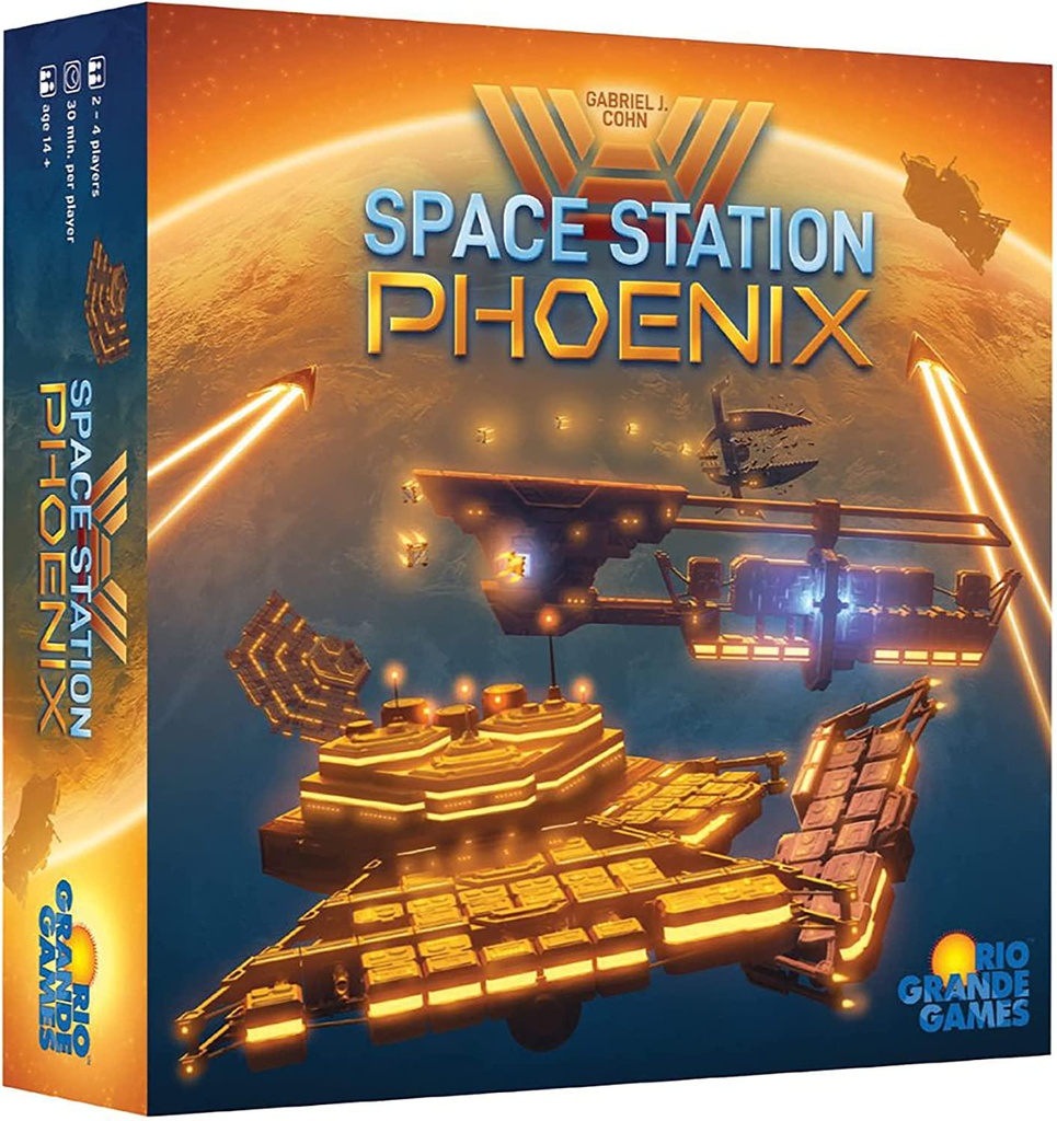 RIO Grande Games ACH Space Station Phoenix - Rio Grande Games - Strategy Board Game, Ages 14+, 2-4 Players, 90-120 Min