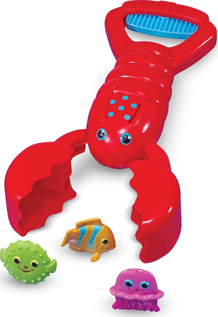 Melissa and Doug Sunny Patch Louie Lobster Claw Catcher - Grab-and-Squeeze Pool Toy