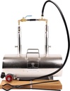 CAST Master Elite USA Portable Double Burner Propane Blacksmith Farrier Caster Kit Jewelry Large Capacity Knife and Tool Making Propane Forge SS