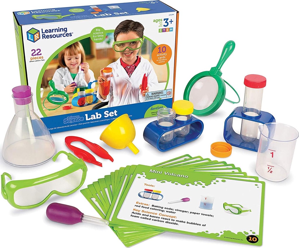 Learning Resources Primary Science Lab Activity Set, Science Exploration, 22 Pieces, Ages 4+