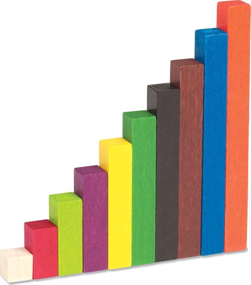 Learning Resources Cuisenaire Rods Small Group Classroom Set, Math Class, Teacher aids, 155 Piece Wood Set