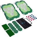 Sidelinx Golf Pong Set - Mash Up of Golf, Cornhole and Pong - Indoor or Outdoor Chipping Practice Game - Perfect Golf Gift for Adults