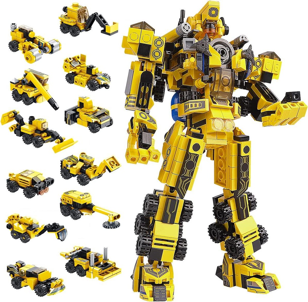 Building Toys STEM Toys Robot Toy Building Block Toy Set Suitable for Children 6 Years Old or Above Compatible with Major International Brands 573PCS with Assembly Instructions