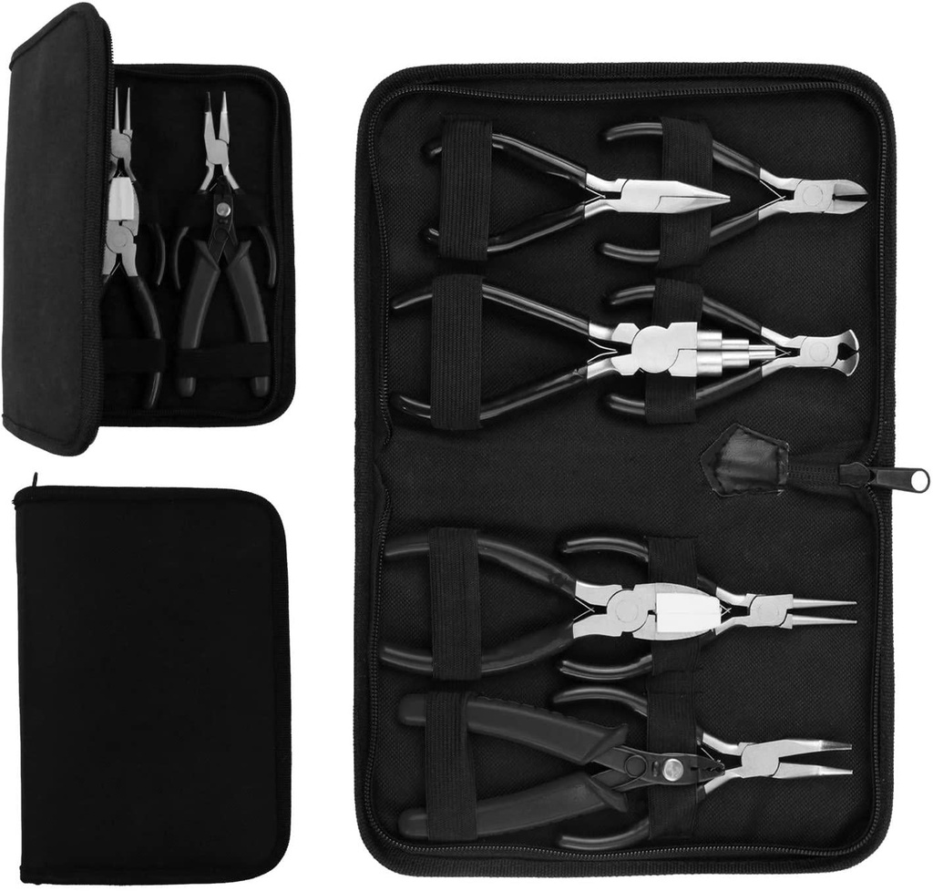 Faluckyy Jewelry Pliers, 8pcs Jewelry Making Pliers Tools Micro Jewelry Pliers Set Jewelry Making Kit for Jewelry Making Supplies