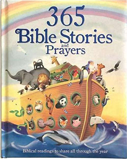 365 Bible Stories and Prayers Padded Treasury - Gift for Easter, Christmas, Communions, Baptism, Birthdays, Ages 3-8