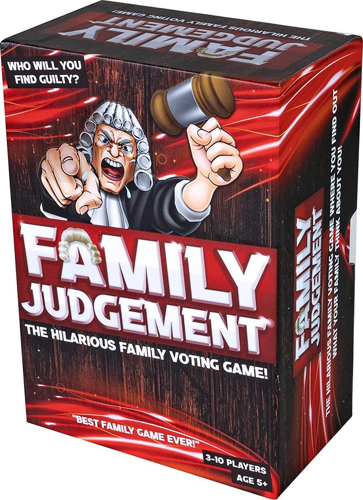 Family Judgement - The Hilarious Family Voting Board Game! Great Family Board Games for Kids and Adults