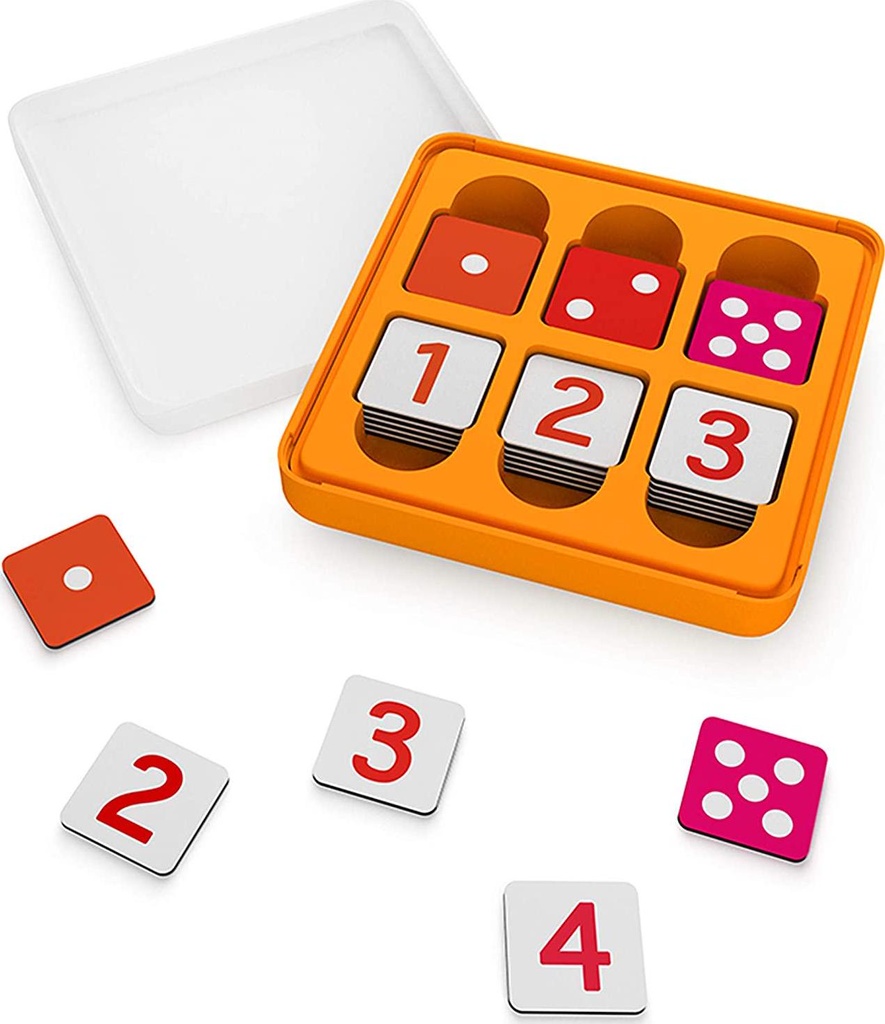 Osmo - Genius Numbers - Ages 6-10 - Math Equations (Counting, Addition, Subtraction and Multiplication) - For iPad or Fire Tablet-Educational Learning Games-STEM Toy(Osmo Base Required- Exclusive)