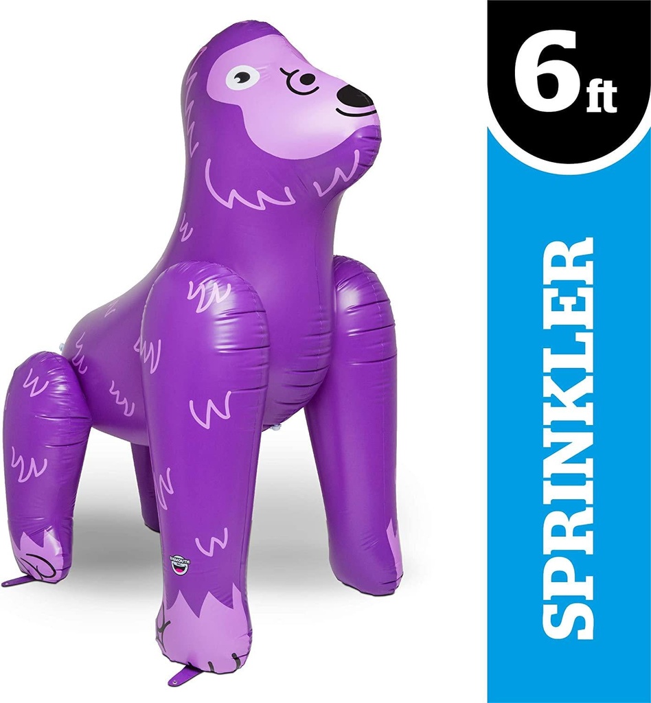 BigMouth Inc. Ginormous Inflatable Purple Ape Yard Summer Sprinkler, Stands Over 6 Feet Tall, Perfect Gorilla for Summer Fun