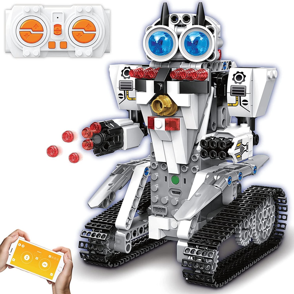 Building Robot Toy Kit with App, 396 Pcs STEM Education Project Kit for Kids Ages 6,7,8,9,10,11,12, White