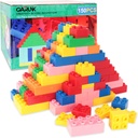GARUNK 150 Piece Classic Big Building Blocks for Kid, STEM Educational Toys Large Bricks Set Creative Imagnation Construction Toys Compatible with All Major Brands for 3+ 4 5 6 7 Year Old Boys and Girls