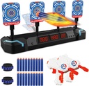 JELOSO Electronic Shooting Targets Digital Scoring Shooting Games Auto Reset Targets with 2 Toy Guns, 2 Dart Clip and 20 Soft Foam Darts, Kids Toys for 6+ Year Old Boys Girls