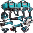 Makita DLXT4T9068 18V Li-Ion 9 Piece Kit with 3 x 5.0Ah BL1850 Batteries, DC18RC Charger and 2 x Tool Bag