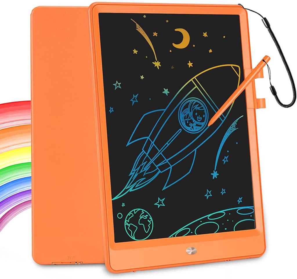 SIXGO LCD Writing Tablet, 4 Pack 10 Inch Colorful Drawing Pad for Kids, Reusable Doodle Board with Erase Button, Educational Gifts for 3 4 5 6 7 Years Old Toddler Boys Girls
