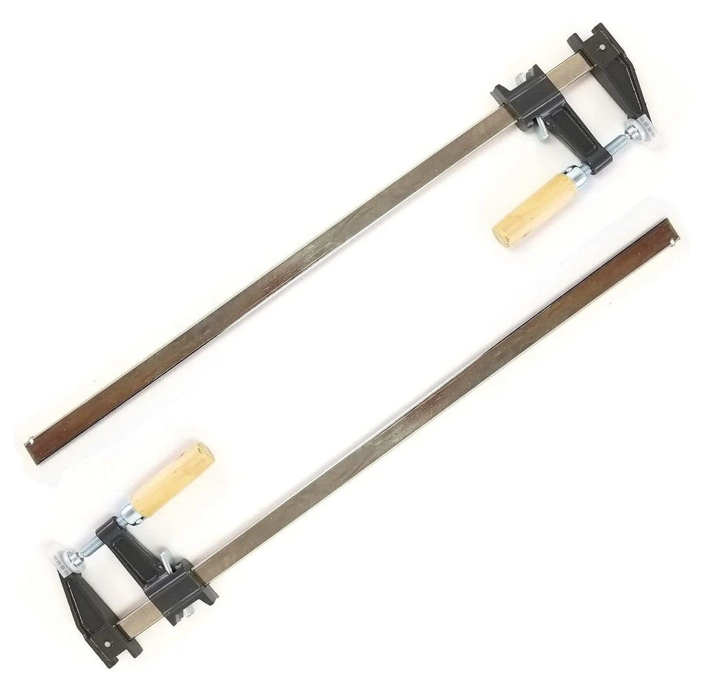 Lot of 2: 24" Inch BAR CLAMPS Heavy Duty Woodworking Wood Carpenter Tools
