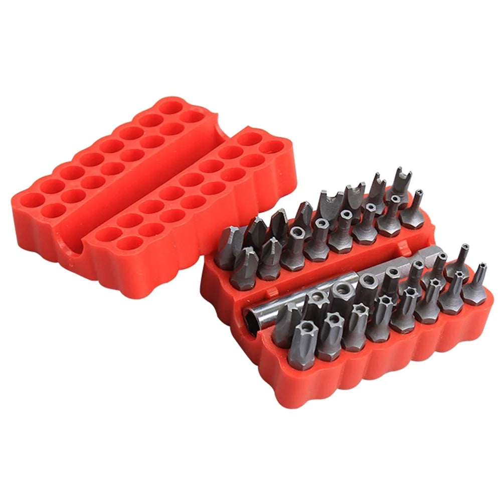 Southele 33Pcs Hollow/Solid Tips Electric Screwdriver Torx Spanner Security Bit Head Set