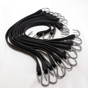 Natural Rubber Tarp Straps | JB | Bungee Cord Tie down | 31 Inch (Crimped 'S' Hook - 50 Pack)