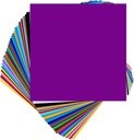 TopVinyl 12 x 12 Permanent Adhesive Vinyl Sheets for Cricut Vinyl Projects - 45 Vinyl Sheets, Assorted Colors Pack.