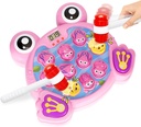 YEEBAY Interactive Whack A Frog Mole Game, Hammering and Pounding Toys for Early Development, Fine Motor Skill Toy with 2 Hammers, Ideal Gifts for 2,3,4 Girls/Boys/Kids/Toddlers
