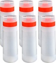 4-hole Sauce Bottle Squeeze, Plastic Condiment Squeeze Bottle for Ketchup Jam Mayonnaise BBQ Sauce (6)