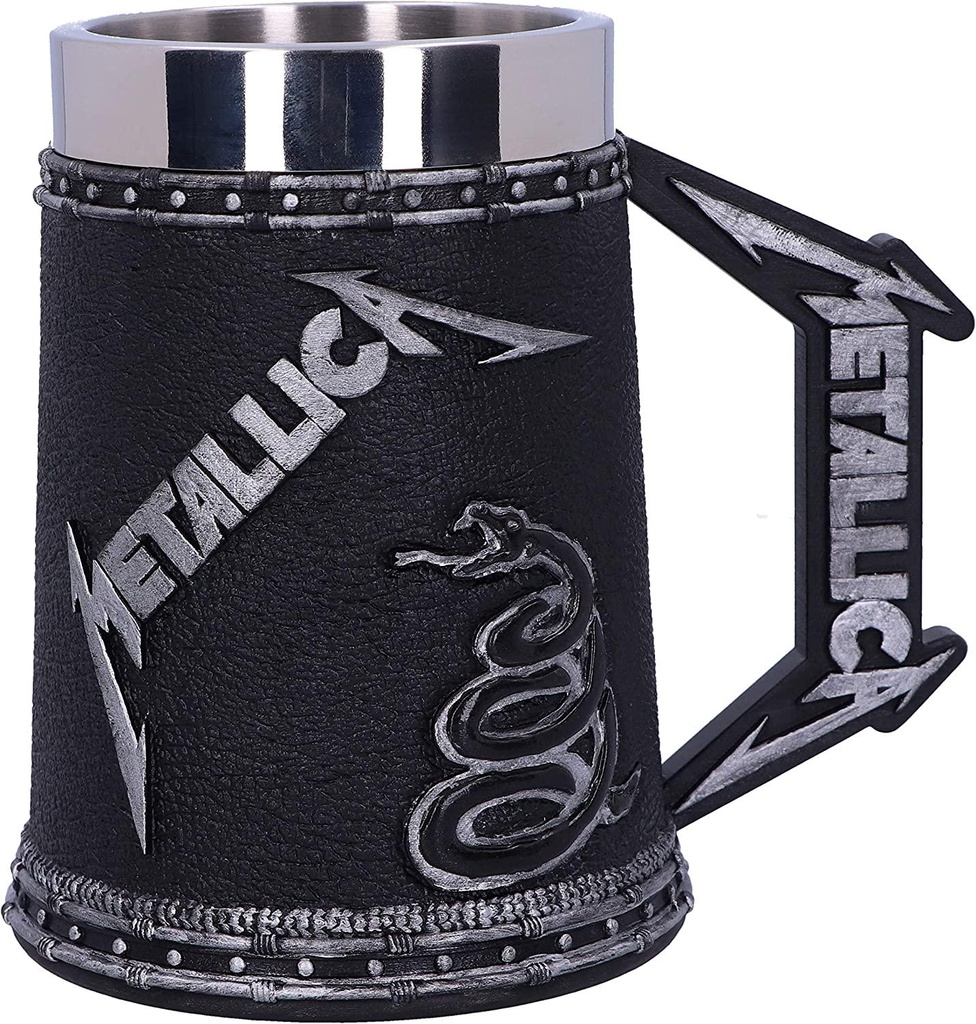 Nemesis Now B5220R0 Officially Licensed Metallica Black Album Tankard, 14.5cm