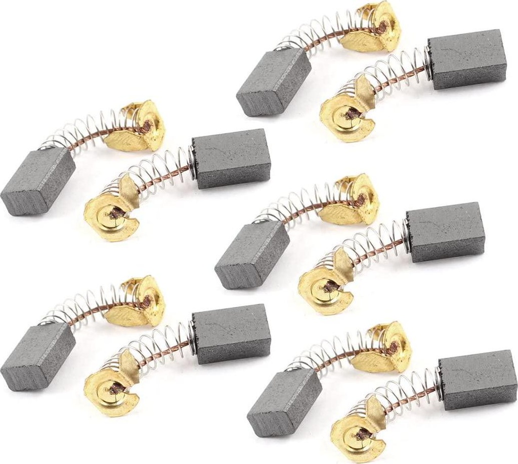 sourcingmap 10 Pcs Power Tool Replacement 12mm x 8mm x 5mm Motor Carbon Brushes