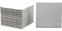 12 Pack of Glossy White Glazed Ceramic Tiles for Alcohol Ink Painting, Decorating, Arts and Crafts, 4.25 x 4.25 Inch Square, Ready-to-Paint Ceramics