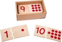 Montessori Math Materials Number Puzzle 1-10 for Preschool Early Learning Tool