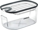 Anova Culinary ANTC01 | Sous Vide Cooker Cooking Container and Lid | Accessory | Holds up to 16 Liters of Water | With Removeable Lid and Rack