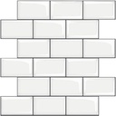 HomeyMosaic 12 x12 Subway White Peel and Stick Backsplash Tile Stickers, Stick on Tiles for Kitchen Bathroom Backsplash(5-Sheet,Thicker Design)