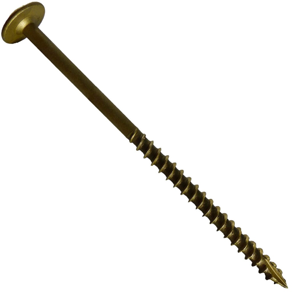 #10 X 3-1/2" round Head Washer (Modified Truss) Torx/Star Drive Head Wood Screw (5 Lbs ~270 Screws) Multipurpose Wood Screws for Construction, Cabinets, Furniture & Other Wood Applications