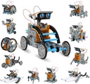 AoHu 12-in-1 Science Solar Robot Kit for Kids,STEM Educational DIY Solar Powered Building Toys Experiment Set for 8-14 Years Boys and Girls (190 Pieces)