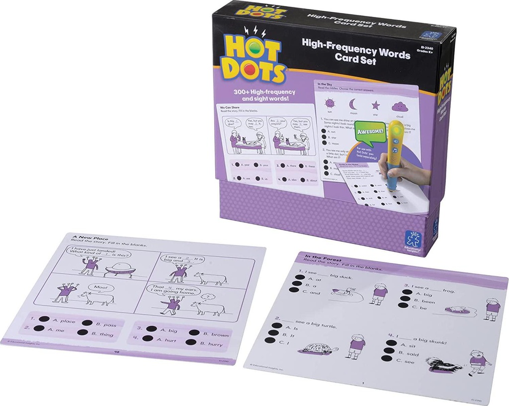 Educational Insights Hot Dots High-Frequency Words Card Set