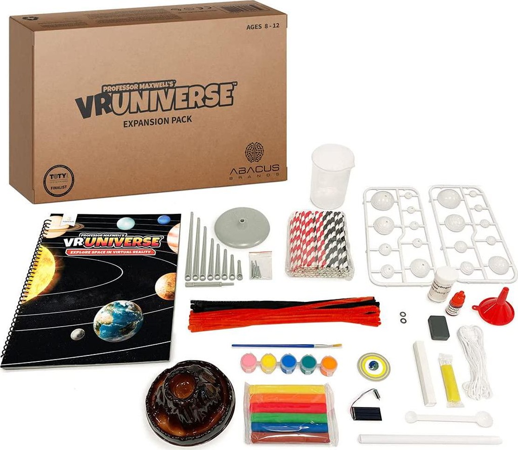 Professor Maxwell's VR Universe - Virtual Reality Kids Space Science Book and Interactive Learning Activity Set (Materials and Book Only - Goggles Sold Separately)