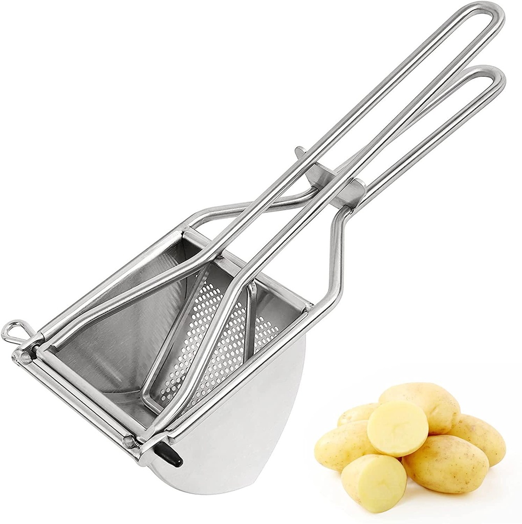 TOPHOME Stainless Steel Potato Ricer Potato Masher Squeezer Baby Food Strainer Press Strainer Fruit and Vegetables Ricer for Creamy Mashed Potatoes and Food Recipes Vegetables and Fruits or Baby Food