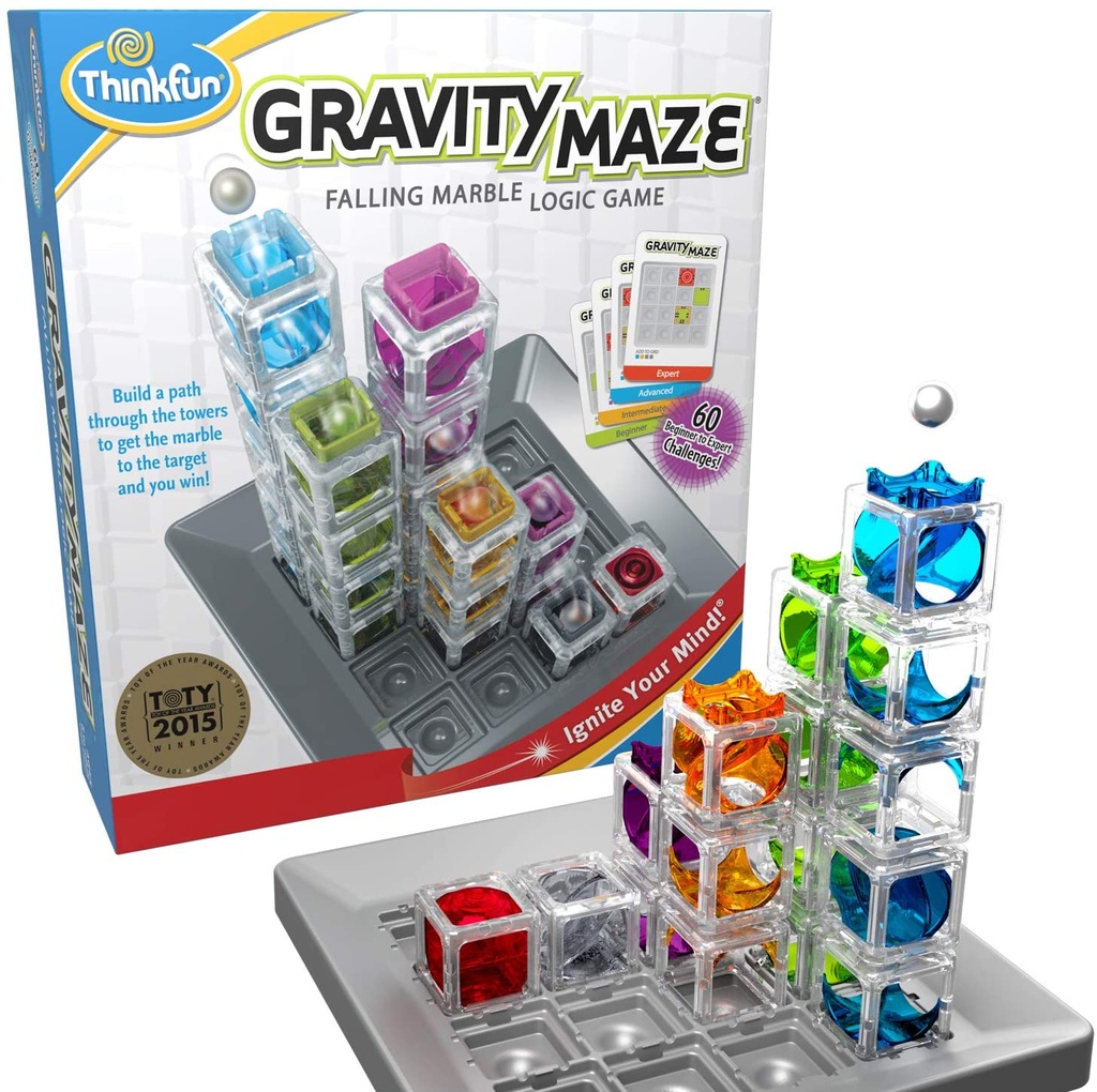 ThinkFun 44001006 Gravity Maze Marble Run Brain Game and STEM Toy for Boys and Girls Age 8 and Up, Toy of The Year Award Winner