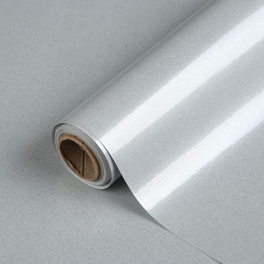 Gray Peel and Stick Wallpaper Self Adhesive Contact Paper for Kitchen Countertops Cabinets Furniture Waterproof Decorative Film 24 X 196 in